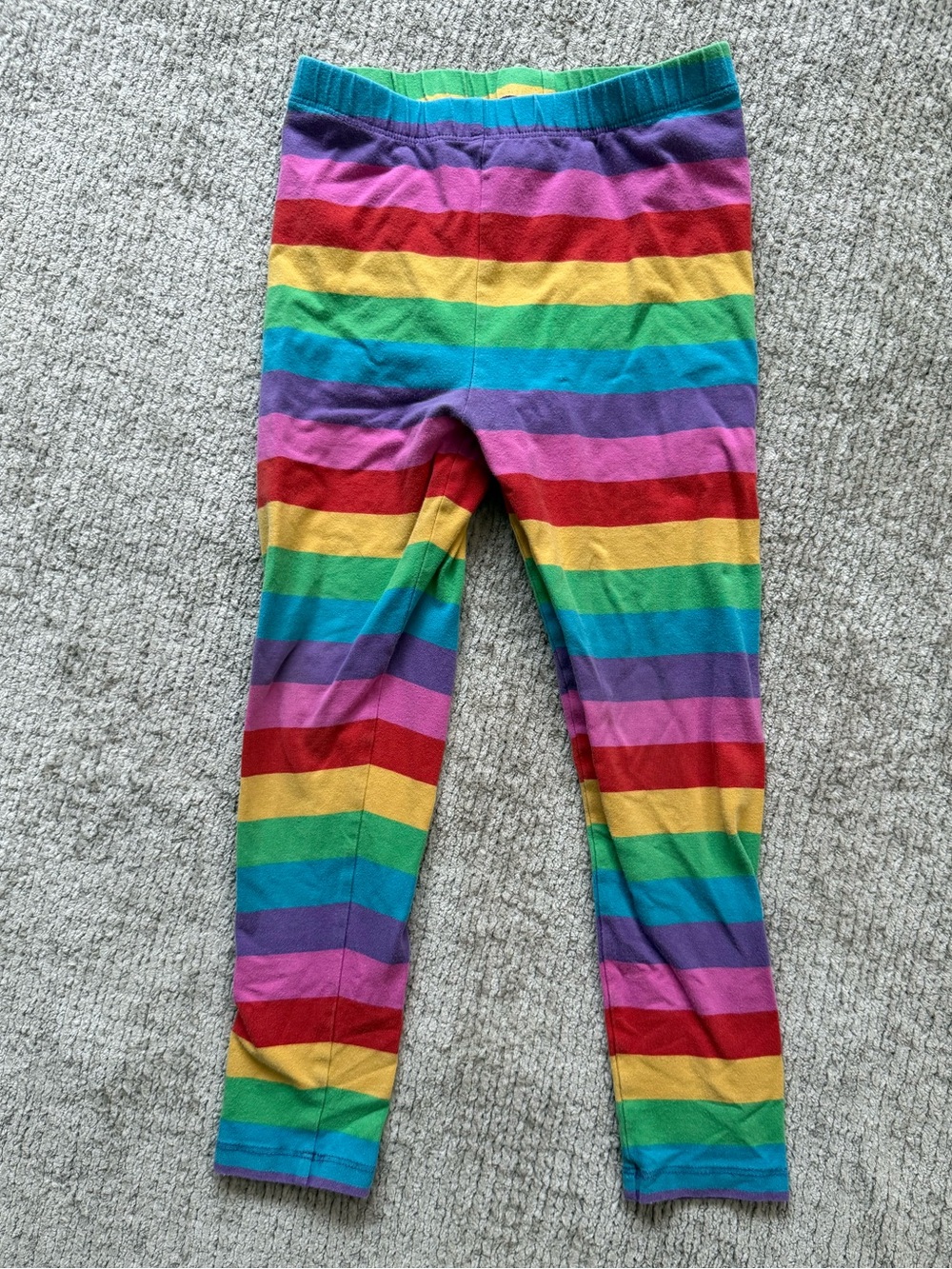 Frugi 4-5 Years Organic Cotton Rainbow Stripe Leggings